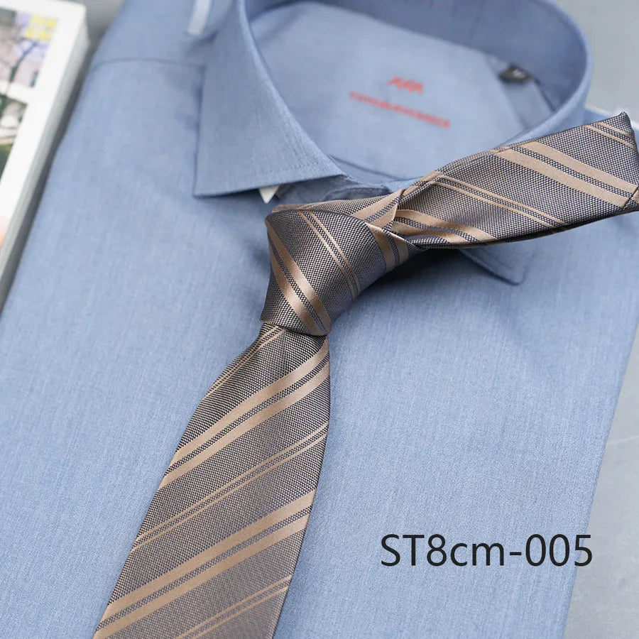Casual Stripe Polyester Yarn Men's Tie
