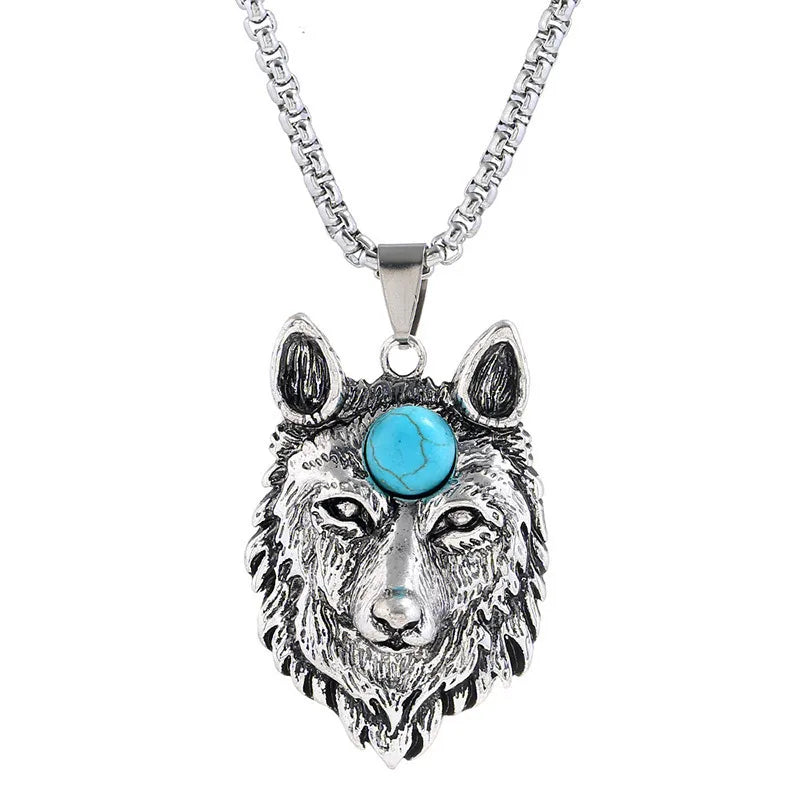 Retro Punk Cross Axe Alloy Titanium Steel Iron Plating Men's Pendant Necklace Men Pendant Necklaces