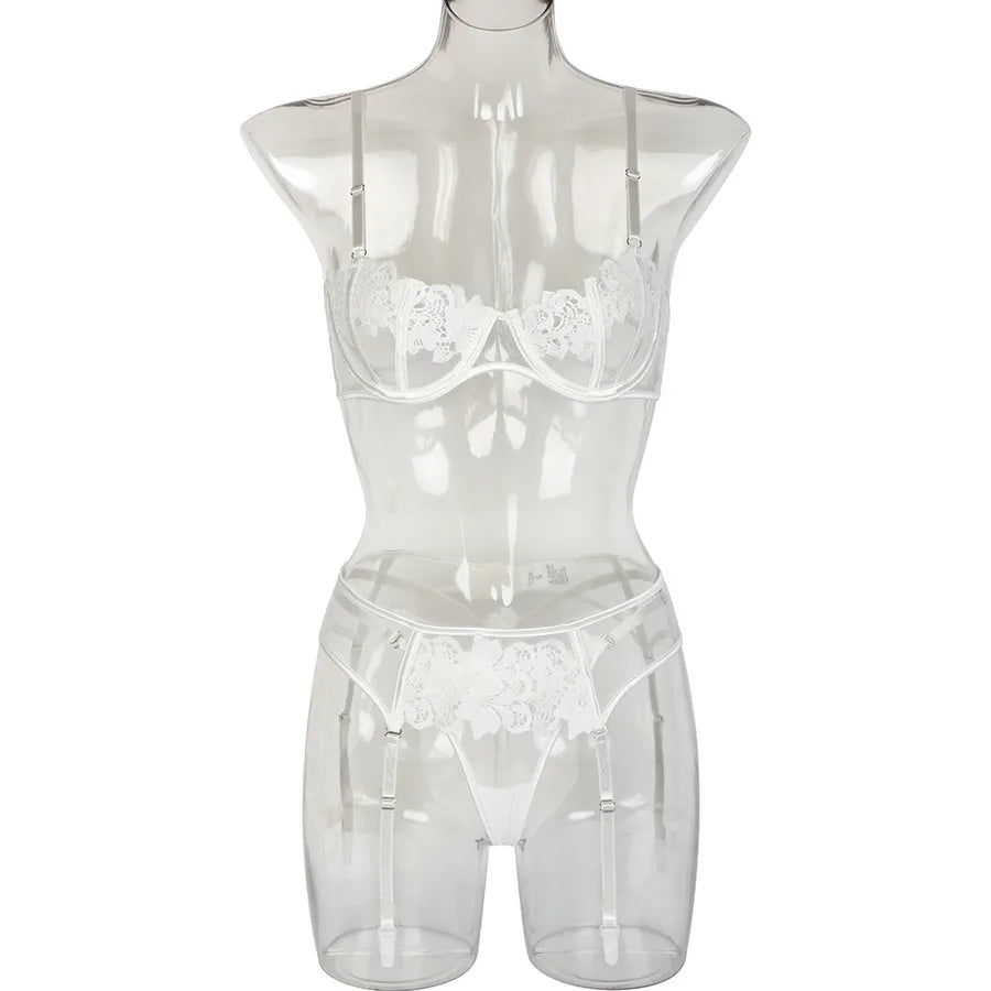 Men's Simple Style Solid Color Sexy Lingerie Sets Cosplay Seamless Bra Low Waist Briefs Sexy Lingerie