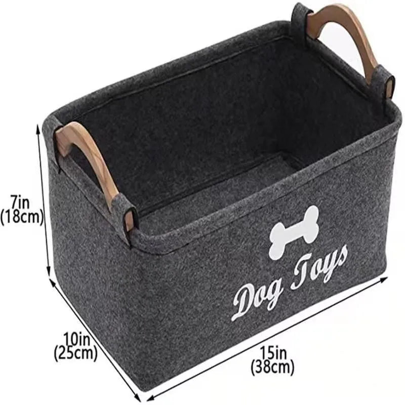 Factory direct dog toy felt storage box home storage basket  sundries dirty clothes storage bag storage basket