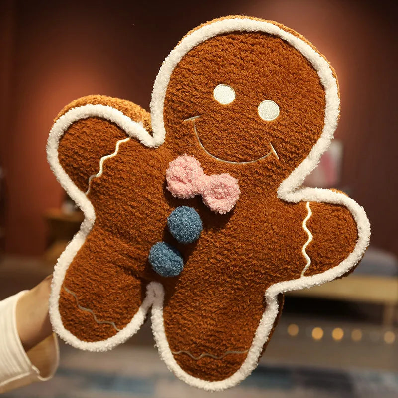 Christmas Toy Soft Plush Gingerbread Man Doll Children's Stuffed Toy Doll Gift PP Cotton Material Funny Plaything