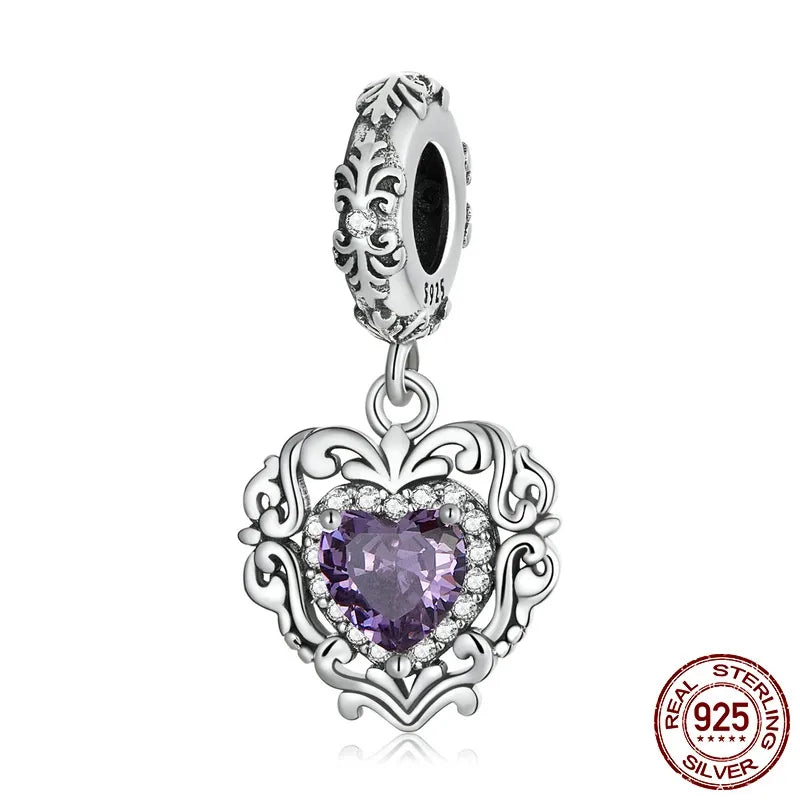 Aifule Original Love Series S925 Sterling Silver DIY Beaded Personality Heart-Shaped Scattered Beads Bead Ornament Combination