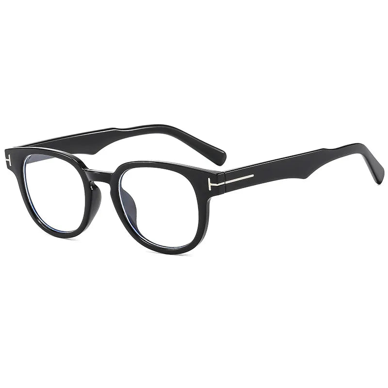 business basic gradient color solid color ac round frame full frame glasses
