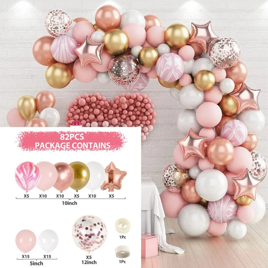 10 Series Birthday Party Decoration Balloon Suit Balloon Chain Arch Wedding Wedding Room Scene Arrangement