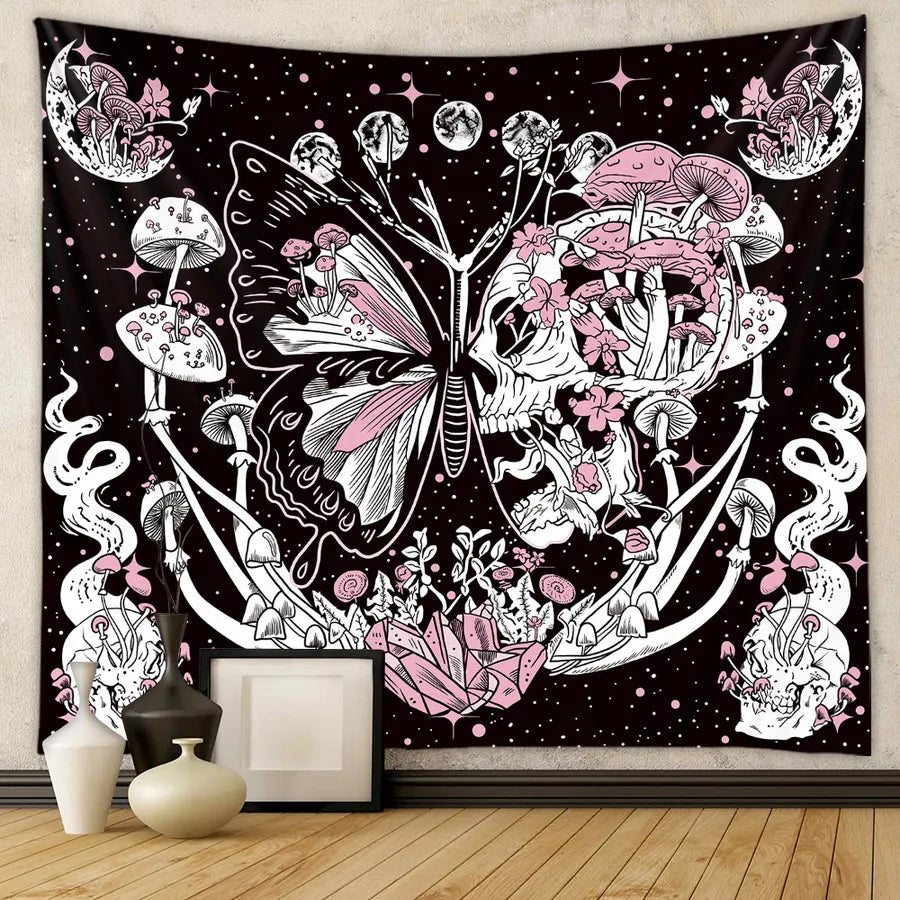simple style classic style color block polyester tapestry artificial decorations