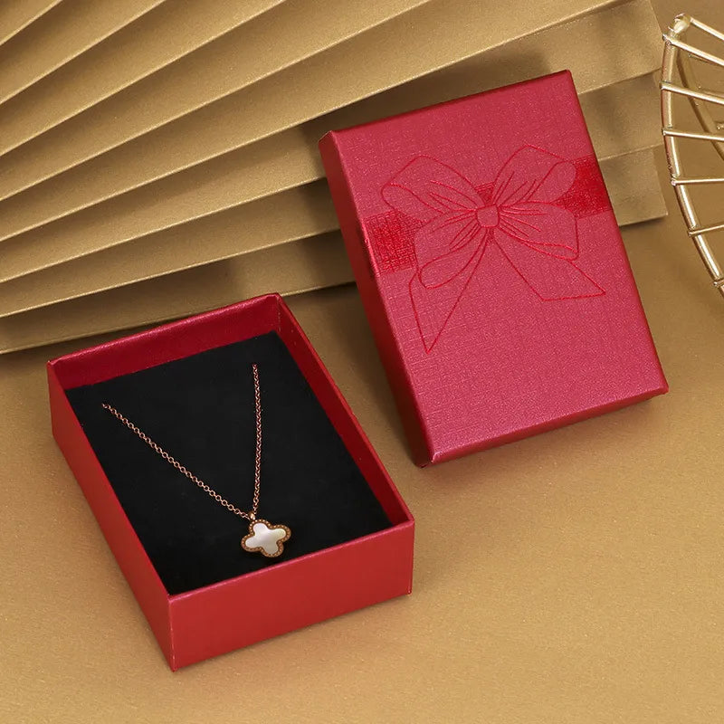fashion bow knot paper jewelry boxes 1 piece