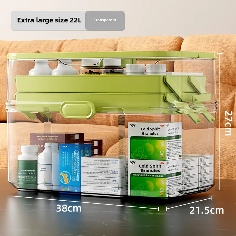 Medicine box Family medicine box household large capacity children's medicine multi-layer medical storage box first aid box small medicine box
