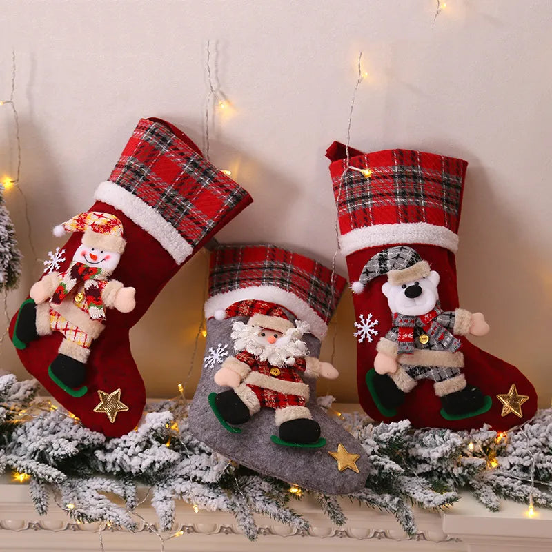 Christmas Fashion Snowman Elk Party Christmas socks