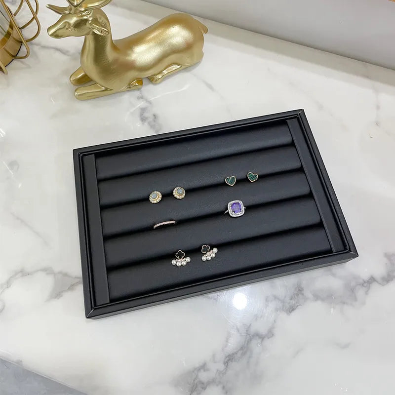 Small velvet ring plate earrings earrings plate empty plate jewelry display rack jewelry storage box tray wholesale
