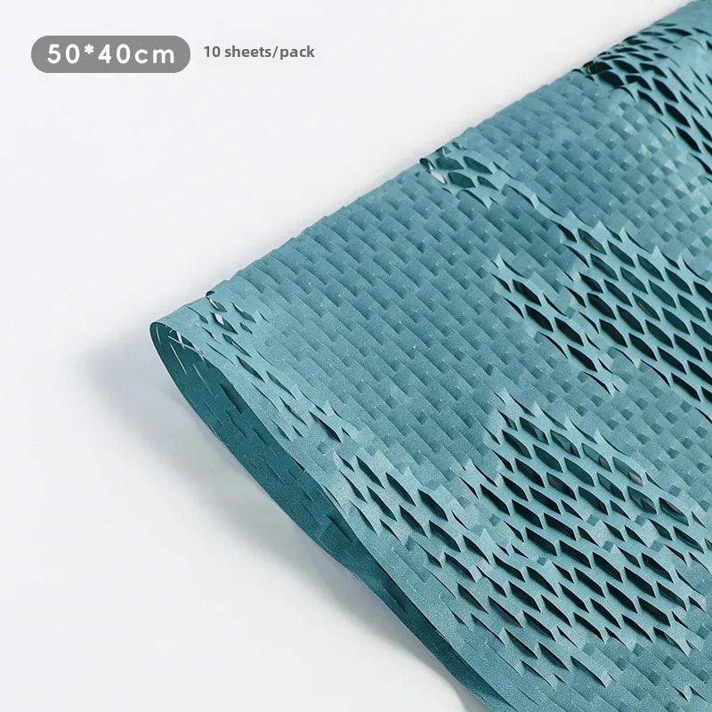Trendy Honeycomb Paper Mesh Flower Bouquet Artistic Packaging Material Fresh Flowers Gift Wrapping Wholesale Handmade Craft Supplies