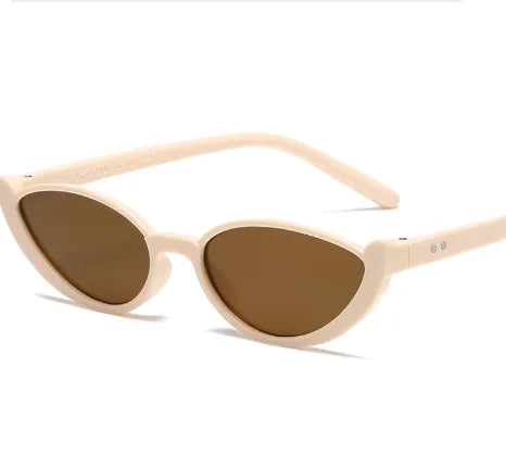 Beach Modern Style Geometric Leopard Ac Cat Eye Full Frame Women's Sunglasses