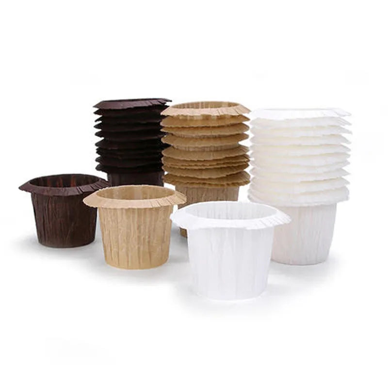simple style solid color paper cake cups