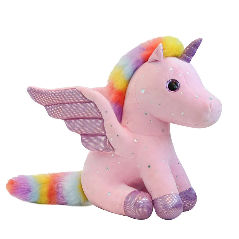 new Angel  rainbow horse children's toy doll doll plush toy doll mascot