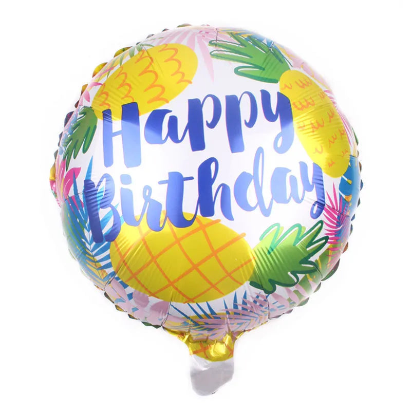 Birthday Cute Modern Style Letter Color Block Aluminum Film Birthday Balloons