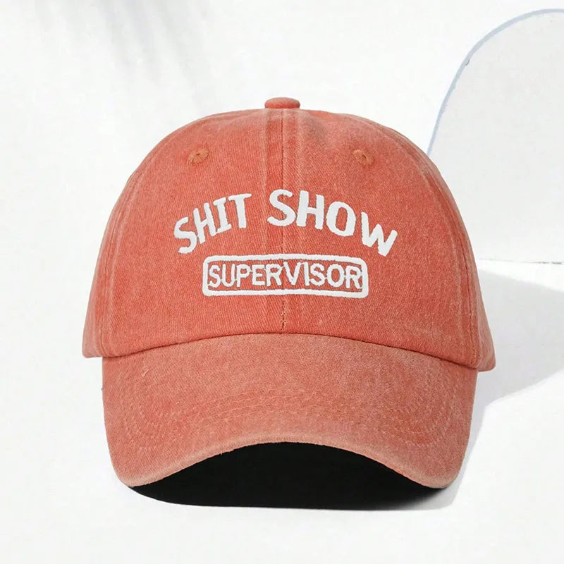 Unisex Classic Style Letter Curved Eaves Baseball Cap