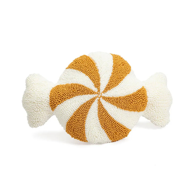 Christmas New Style Ins Wind Cushion Living Room Home Sofa Pillow Flocking Embroidery Candy Cushion Cover