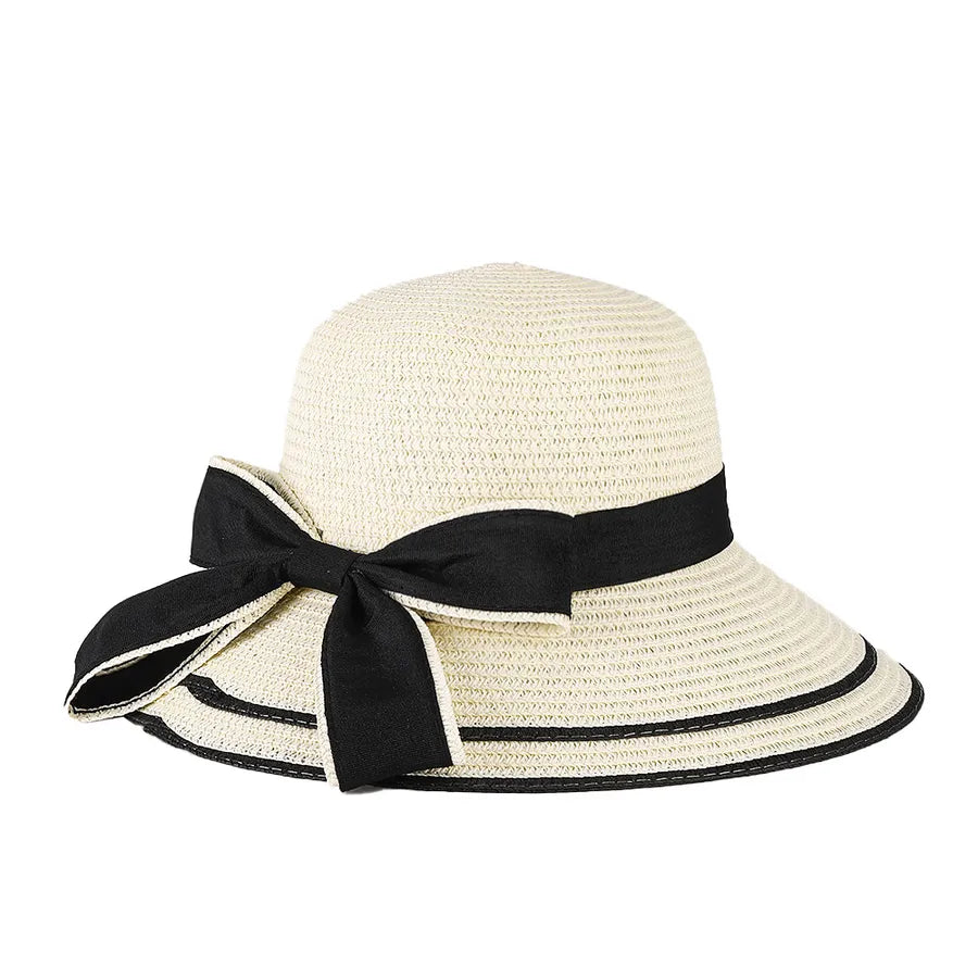 women's casual formal bow knot big eaves baseball cap