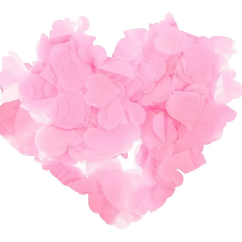 2.5cm heart-shaped love paper pieces Valentine's Day wedding venue hand-held throwing paper scraps transparent balloon filler