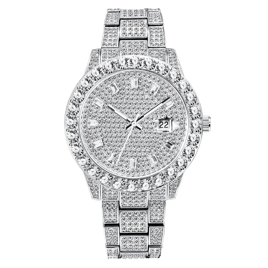 Fashion Geometric Butterfly Double Snap Quartz Men's Watches