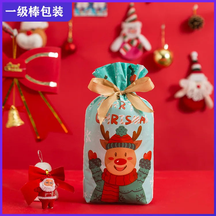 Drawstring Corset Christmas New Year Gift Drawstring Bag Candy Baking Bag Cute Gift Packaging Corset Pocket 50