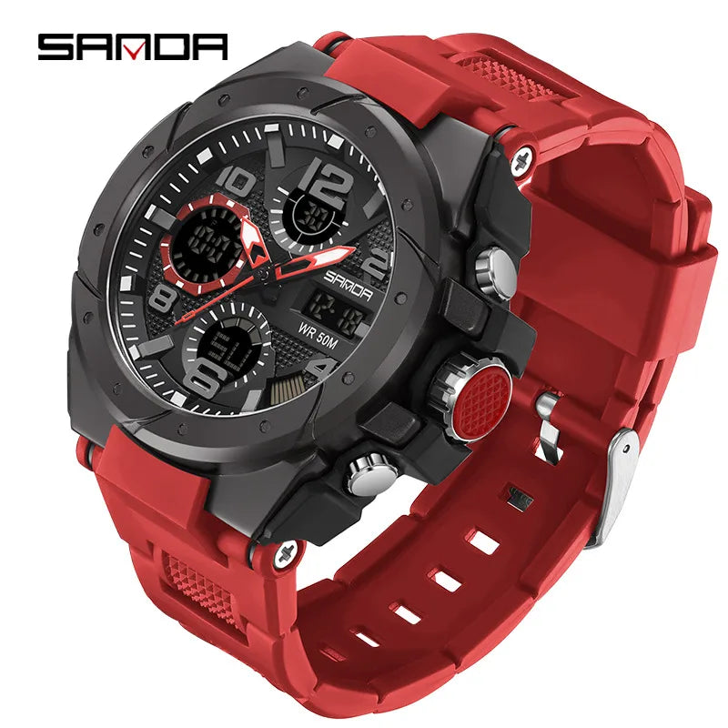 modern style solid color electronic men's watches