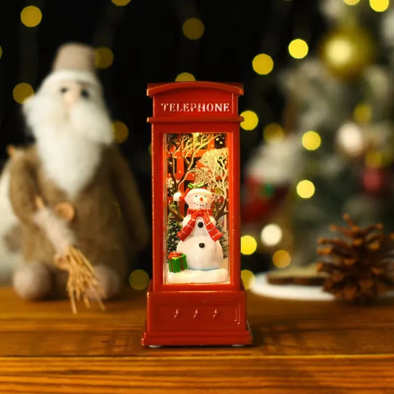 Christmas Cartoon Style Cute Santa Claus Snowman Plastic Indoor Party Festival Ornaments