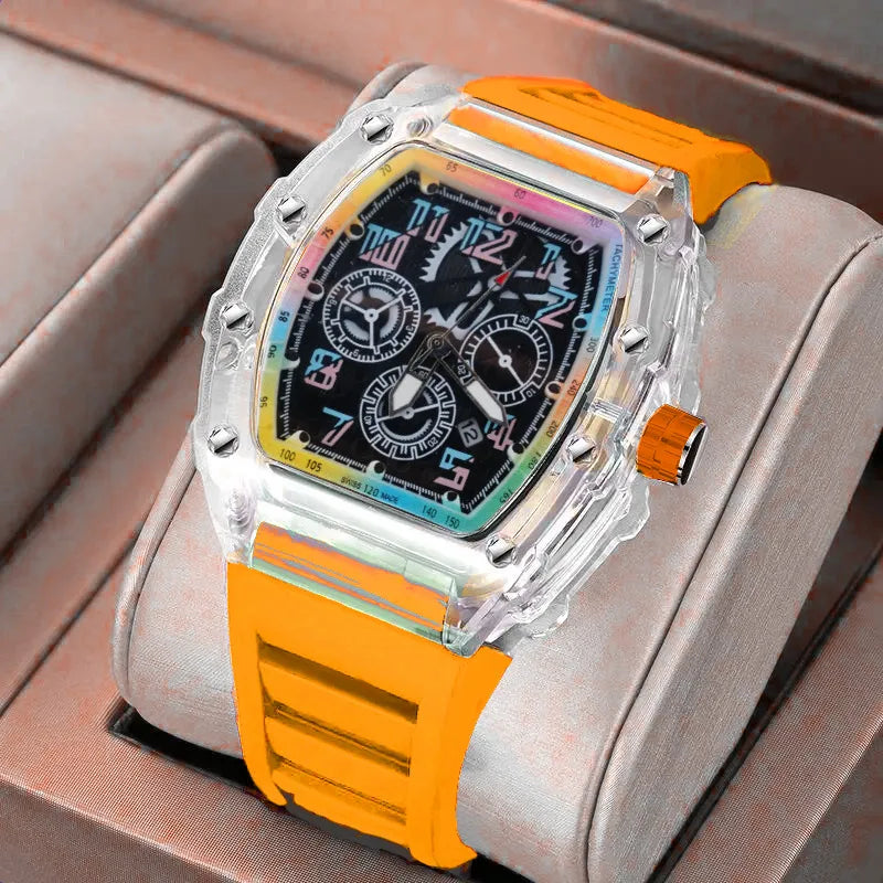 Zido Brand High-value Leisure Sports Automatic Quartz Luminous Waterproof Richard Men's Watch Colorful