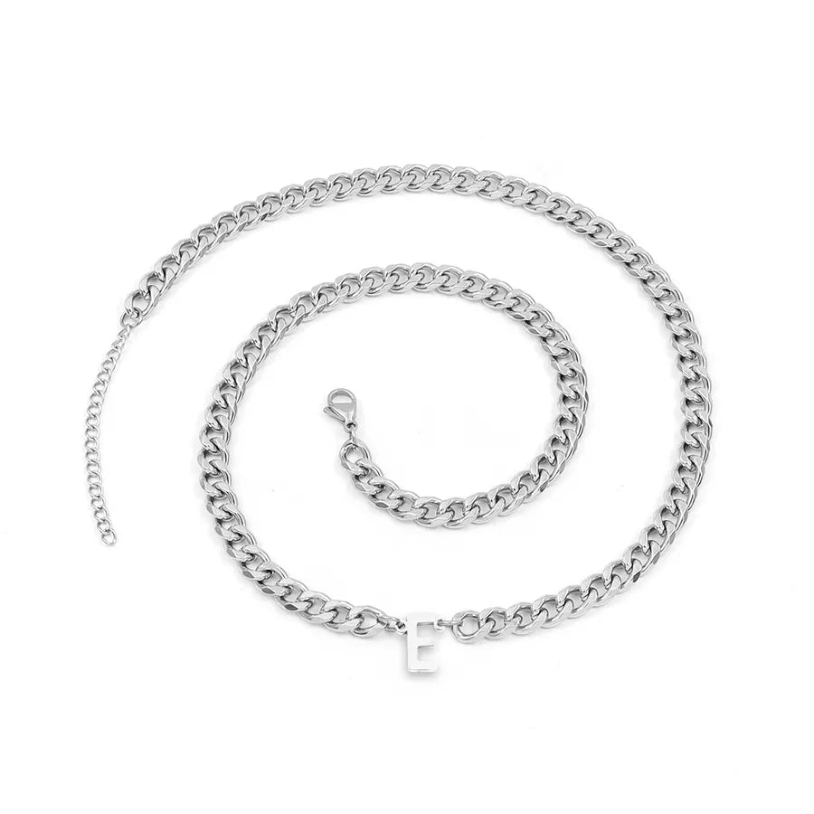 Retro Simple Style Classic Style Letter 201 Stainless Steel 304 Stainless Steel Men's Pendant Necklace