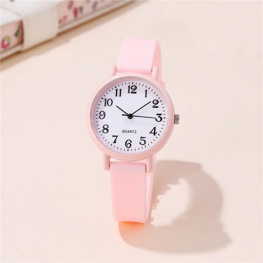 Simple Style Solid Color Buckle Quartz Women's Watches