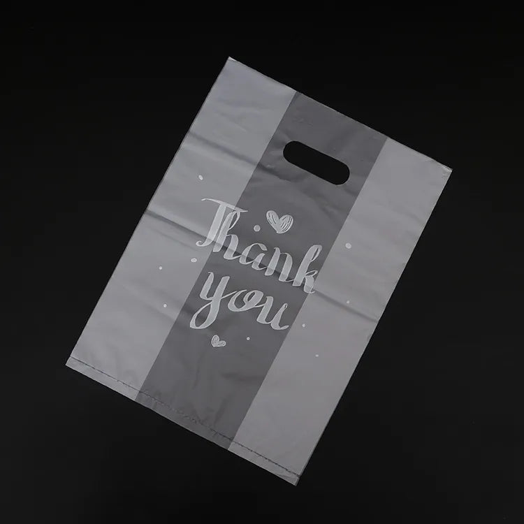 simple style letter heart shape plastic shopping bags