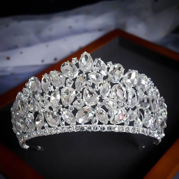 simple fashion wedding crown hair accessories inlaid diamond head accessories