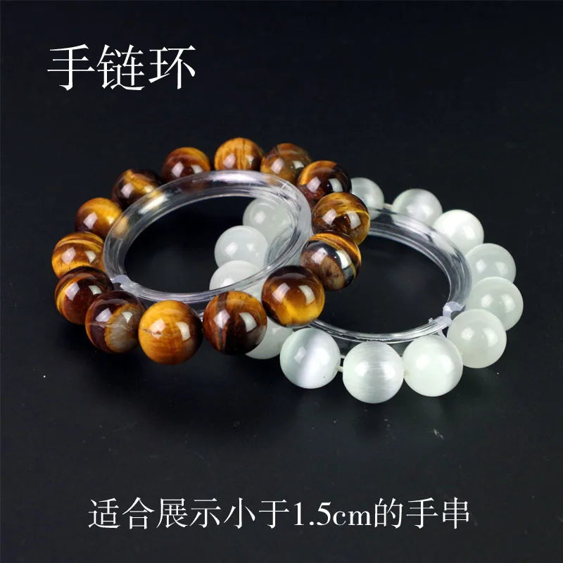 Acrylic Jewelry Display Stand Transparent Bracelet Necklace Holder Nordic Style Integrated Craft PP And Acrylic Material