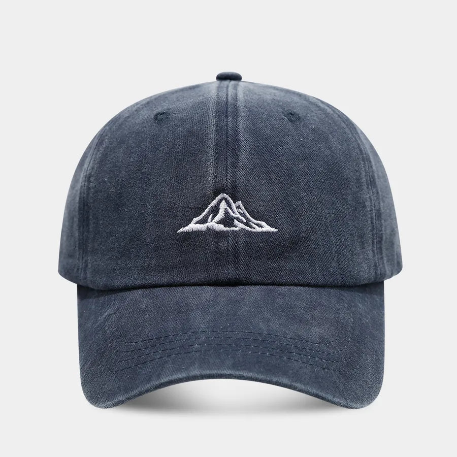 Unisex Casual Simple Style Streetwear Mountain Embroidery Curved Eaves Baseball Cap