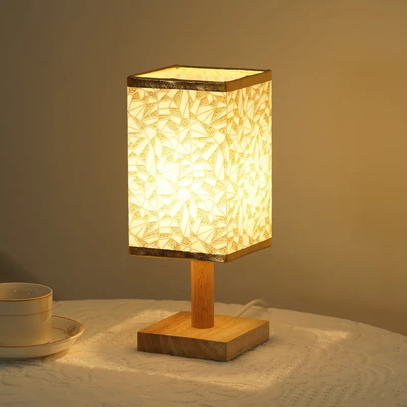 Decorative Table Lamp - Elegant Design Crystal Elements Golden Accents - Perfect For Living Room Bedroom