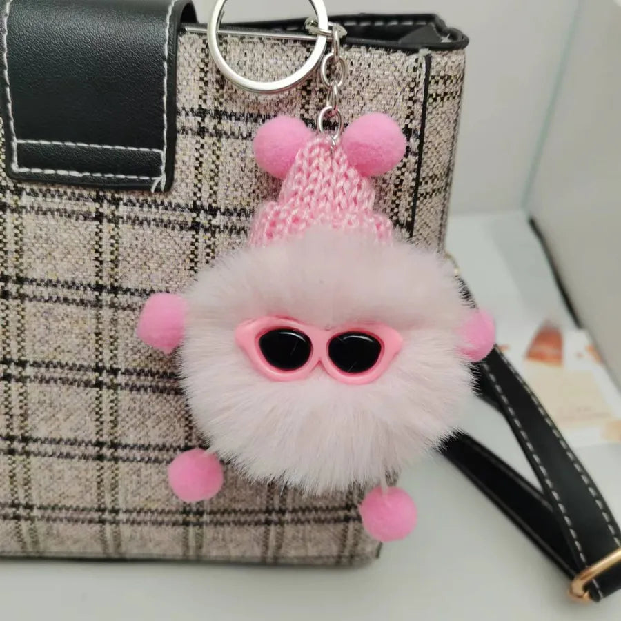 Plush elf spot imitation Rex rabbit fur elf bag pendant plush hook key chain Rex rabbit fur pendant New
