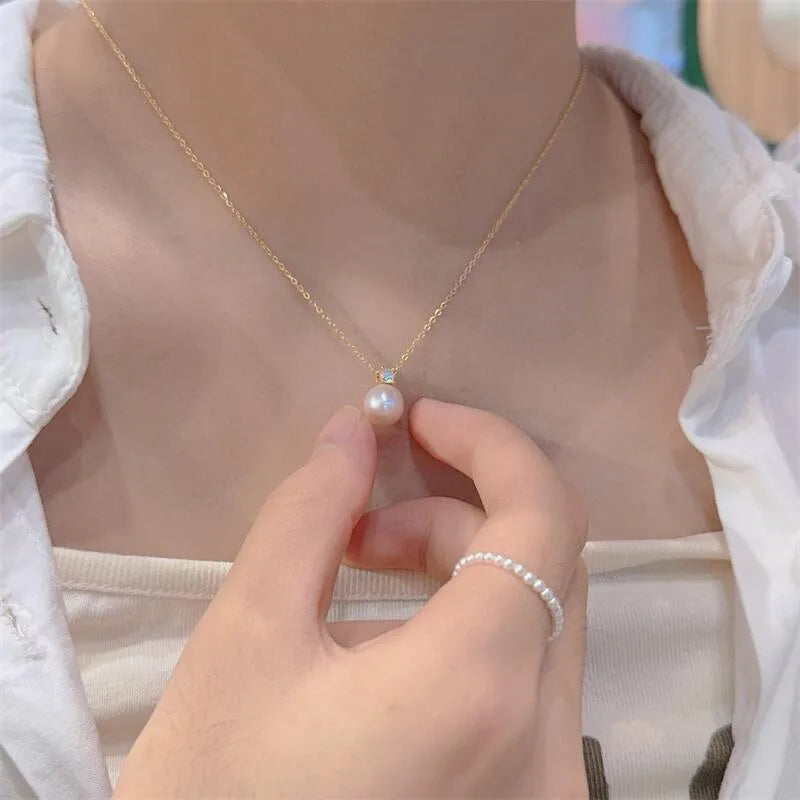 cable chain Geometric Pendant Necklace