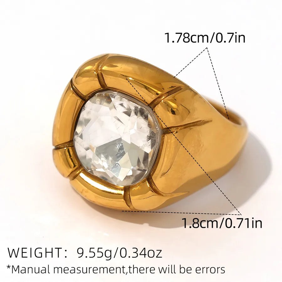 Wholesale Jewelry Vacation Beach Starfish 304 Stainless Steel 18K Gold Plated Rings