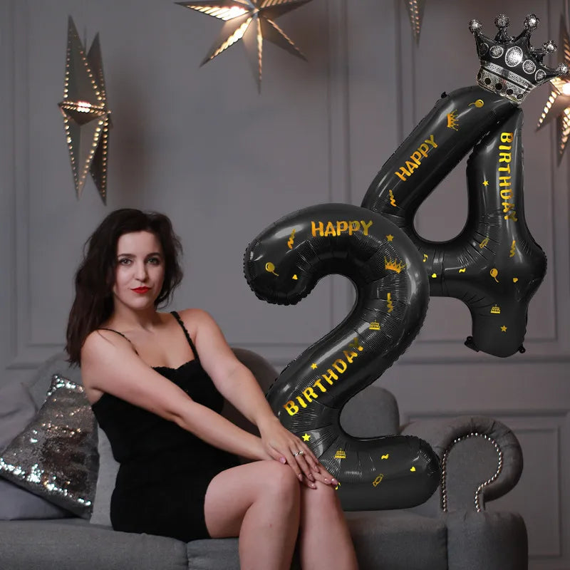 birthday princess glam letter aluminum film indoor outdoor party balloons