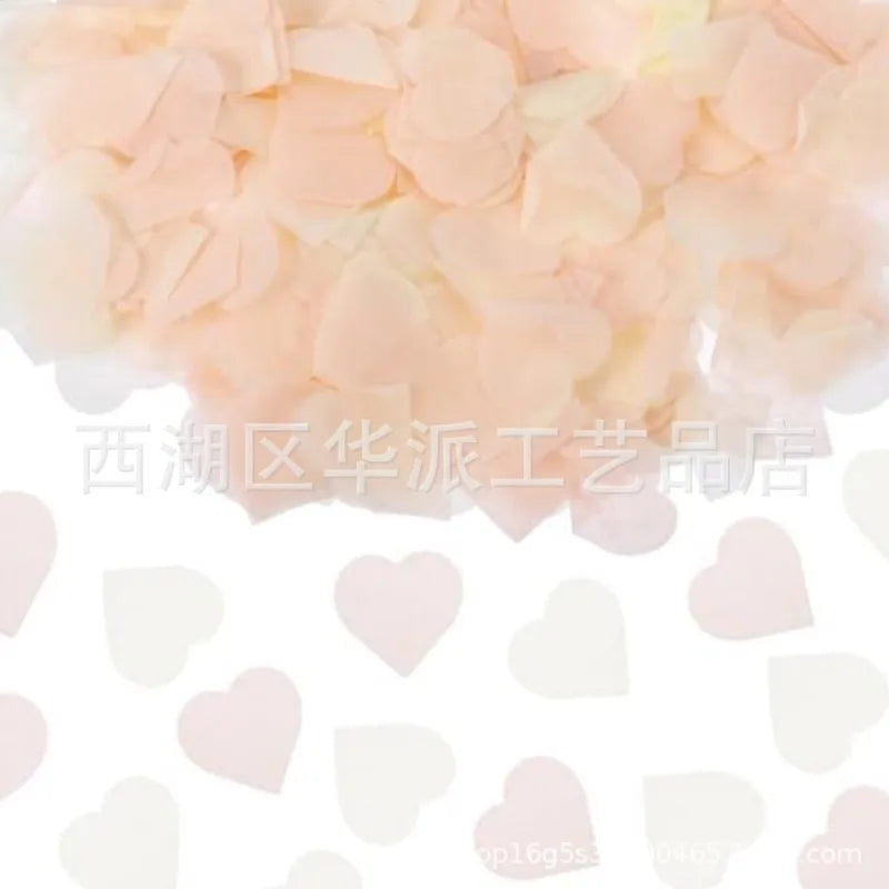 2.5cm heart-shaped love paper pieces Valentine's Day wedding venue hand-held throwing paper scraps transparent balloon filler