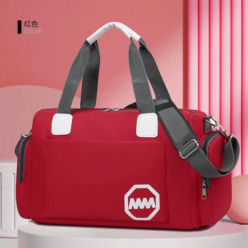 Unisex Basic Solid Color Oxford Cloth Waterproof Travel Bags