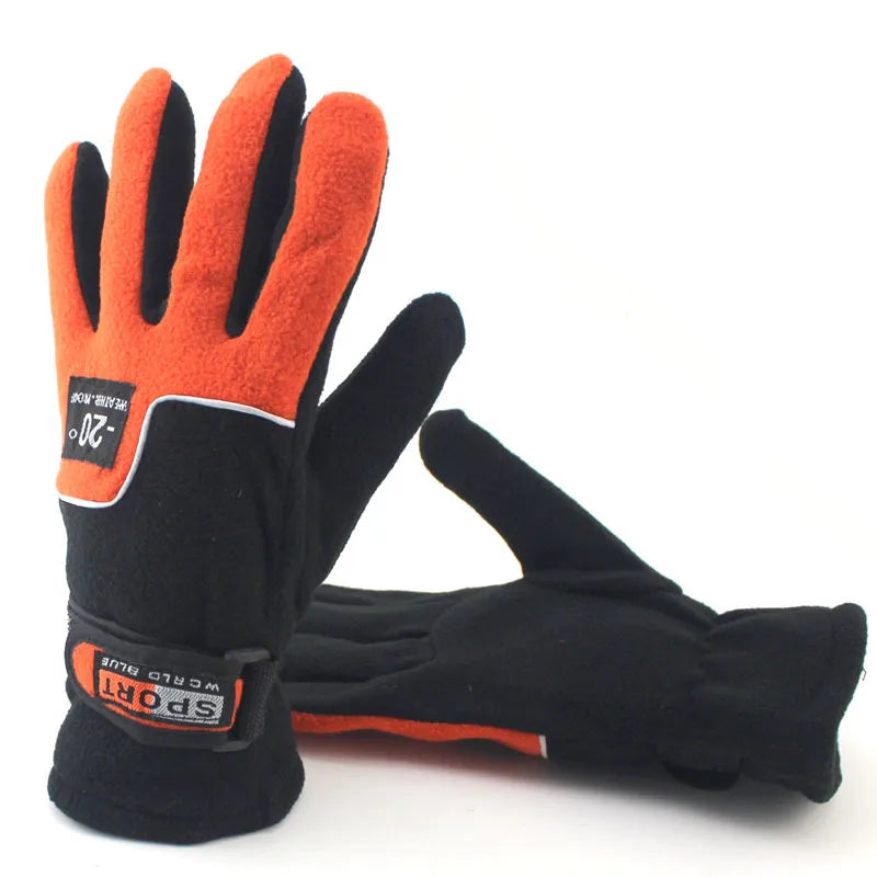 Gloves Men's Winter Couple's Gloves Riding Men's and Women's Winter Cycling Cold-proof Warm Outdoor Fleece Gloves