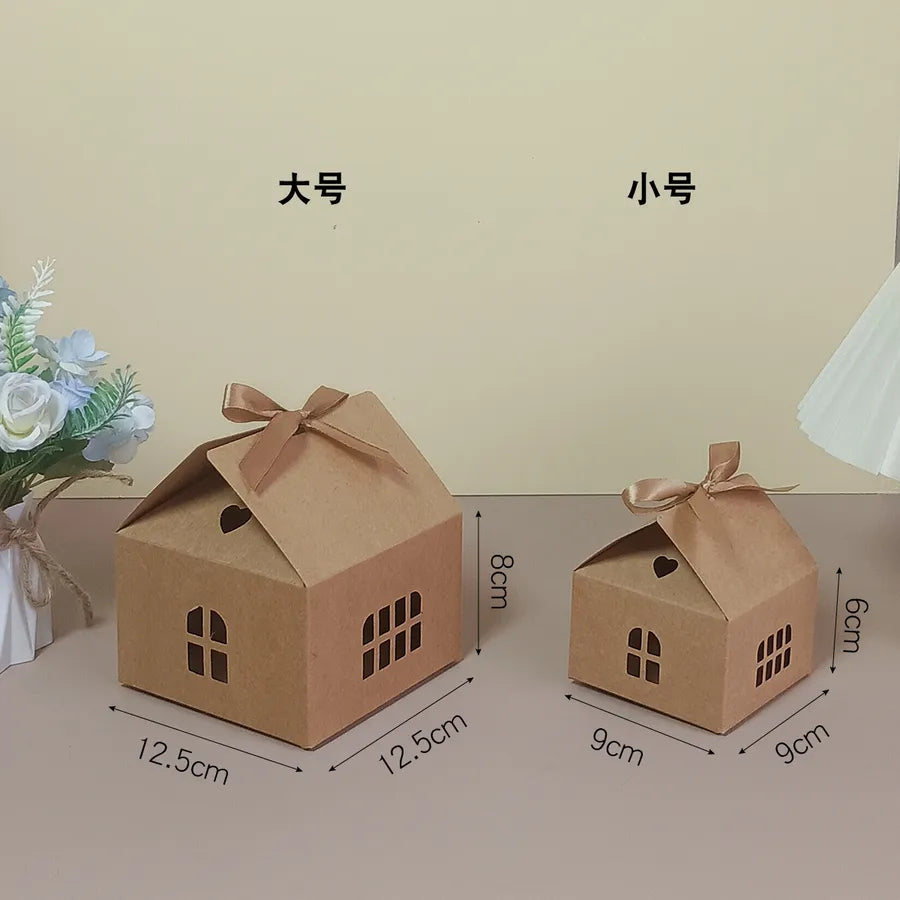 Creative Christmas Gingerbread House Gift Box Holiday Birthday Party Snack Cookie Packaging Box Festive airplane box