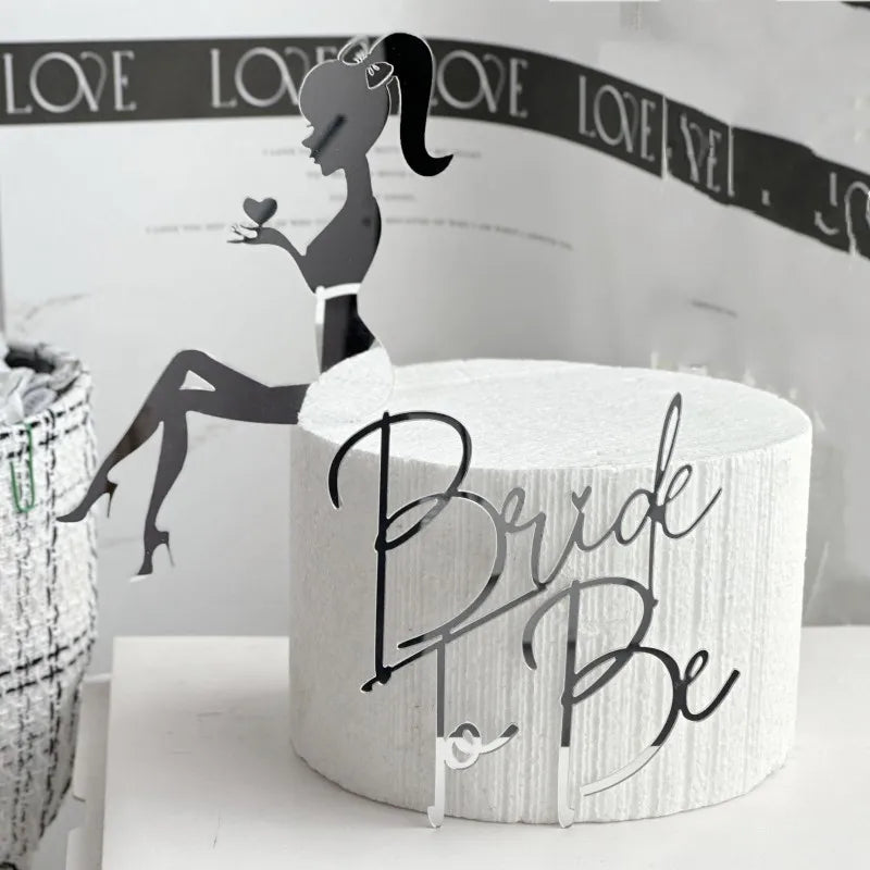 Birthday Romantic Human Letter Acrylic Birthday Cake Decorating Supplies Party Supplies Cake Decorating Supplies 1 Piece