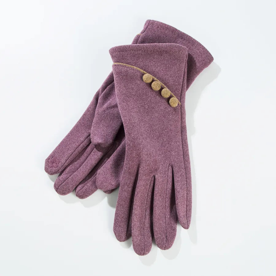 women's elegant solid color polyester cotton gloves 1 pair