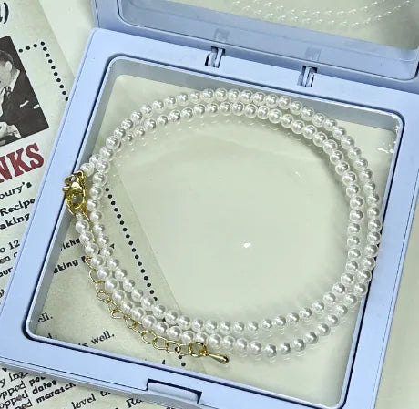 Wholesale Jewelry Elegant Round Artificial Pearl Copper Beaded Necklace