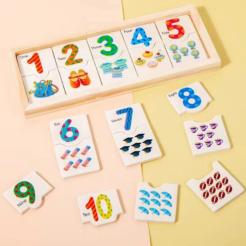learning toys number wood toys