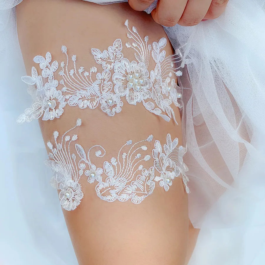 Bridal Solid Color Wedding Garter