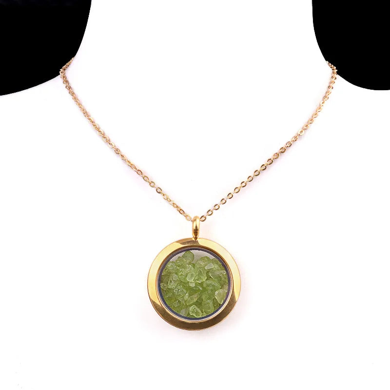 Elegant Vintage Style Geometric 304 Stainless Steel gravel cable chain Pendant Necklace In Bulk