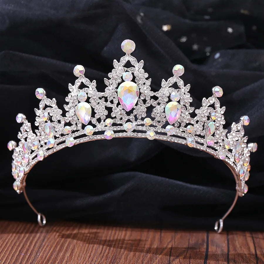fashion water droplets crown alloy rhinestone crown 1 piece