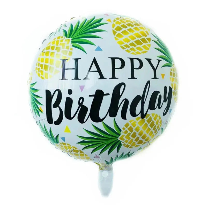 Birthday Cute Modern Style Letter Color Block Aluminum Film Birthday Balloons